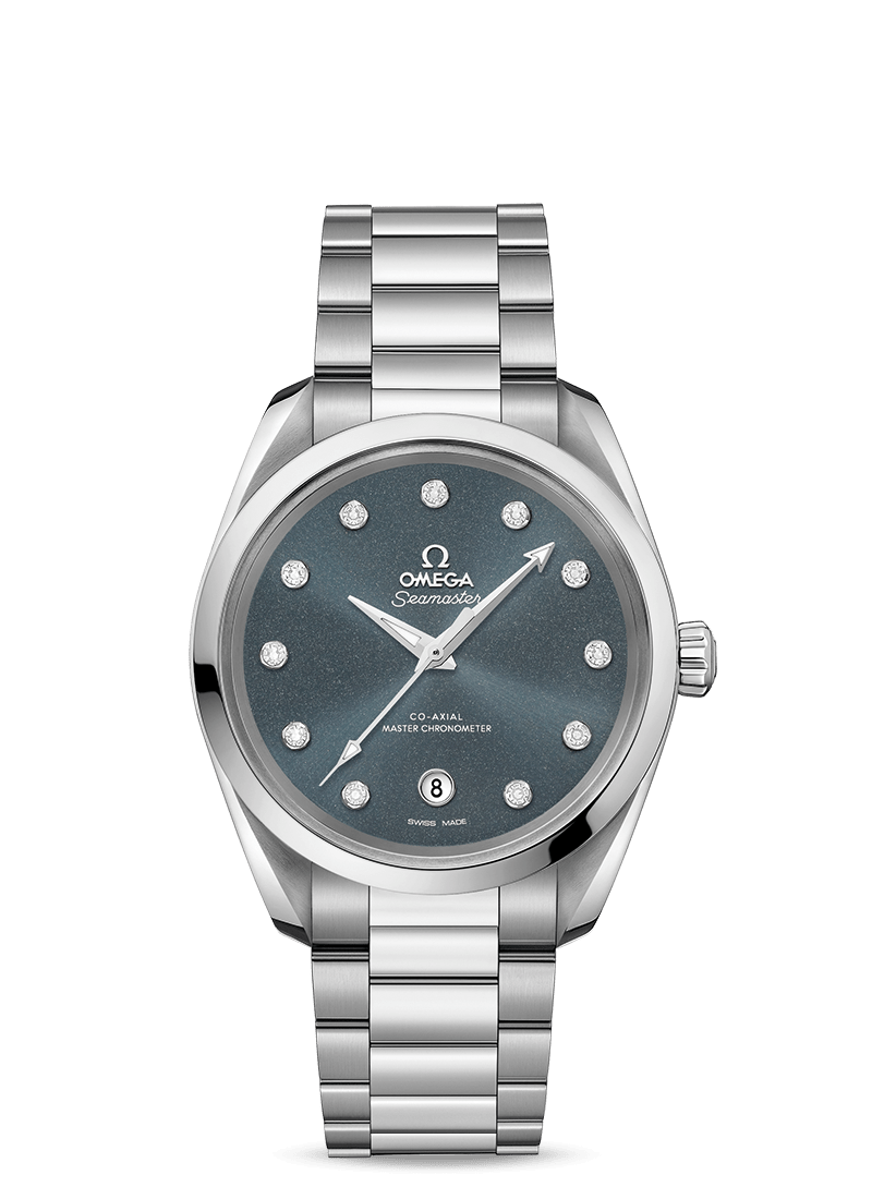 AQUA TERRA 150M
 OMEGA CO-AXIAL MASTER CHRONOMETER LADIES' 38 MM