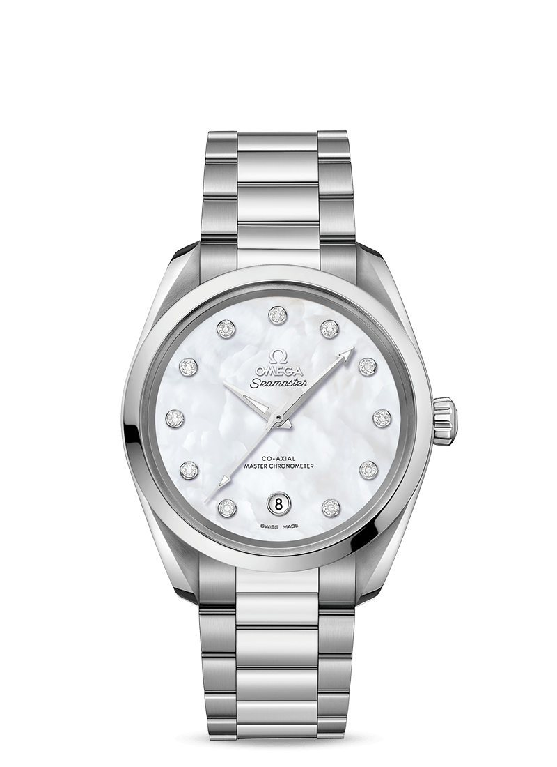 AQUA TERRA 150M
 OMEGA CO-AXIAL MASTER CHRONOMETER LADIES' 38 MM
