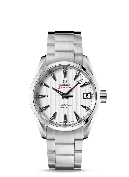 AQUA TERRA 150 M OMEGA CO-AXIAL 38.5 MM
 
 Steel on steel