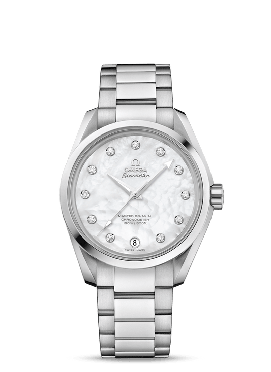 AQUA TERRA 150 M OMEGA MASTER CO-AXIAL LADIES' 38.5 MM
 
 Steel on steel