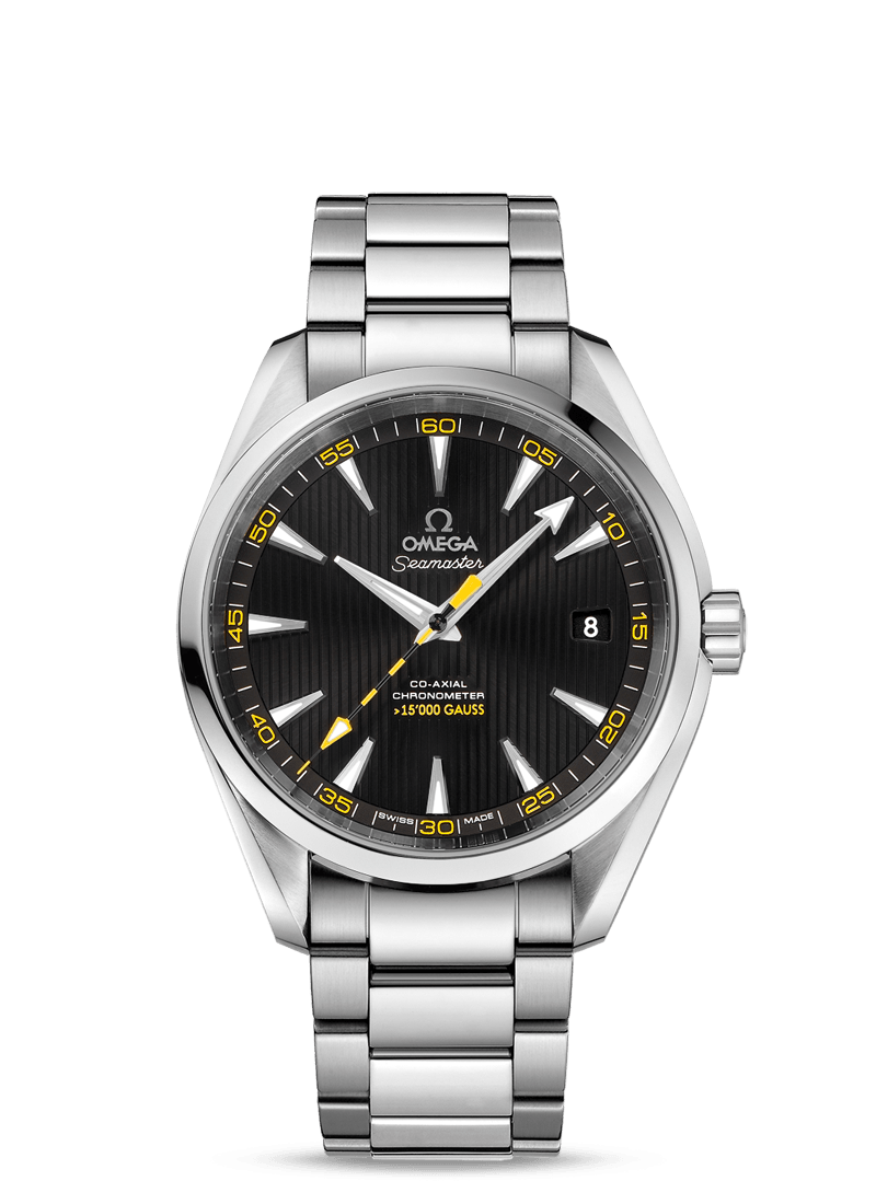 AQUA TERRA 150 M OMEGA CO-AXIAL 41.5 MM
 
 Steel on steel