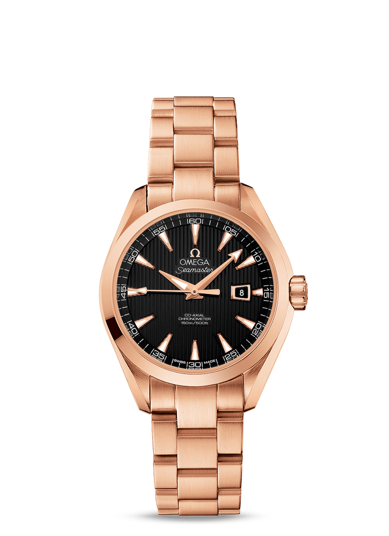 AQUA TERRA 150 M OMEGA CO-AXIAL 34 MM
 
 Red gold on red gold