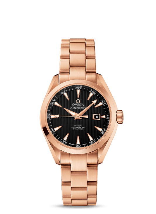 AQUA TERRA 150 M OMEGA CO-AXIAL 34 MM
 
 Red gold on red gold