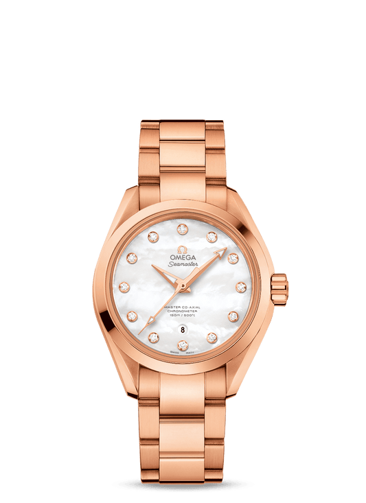 AQUA TERRA 150 M OMEGA MASTER CO-AXIAL 34 MM
 
 Sedna gold on Sedna gold