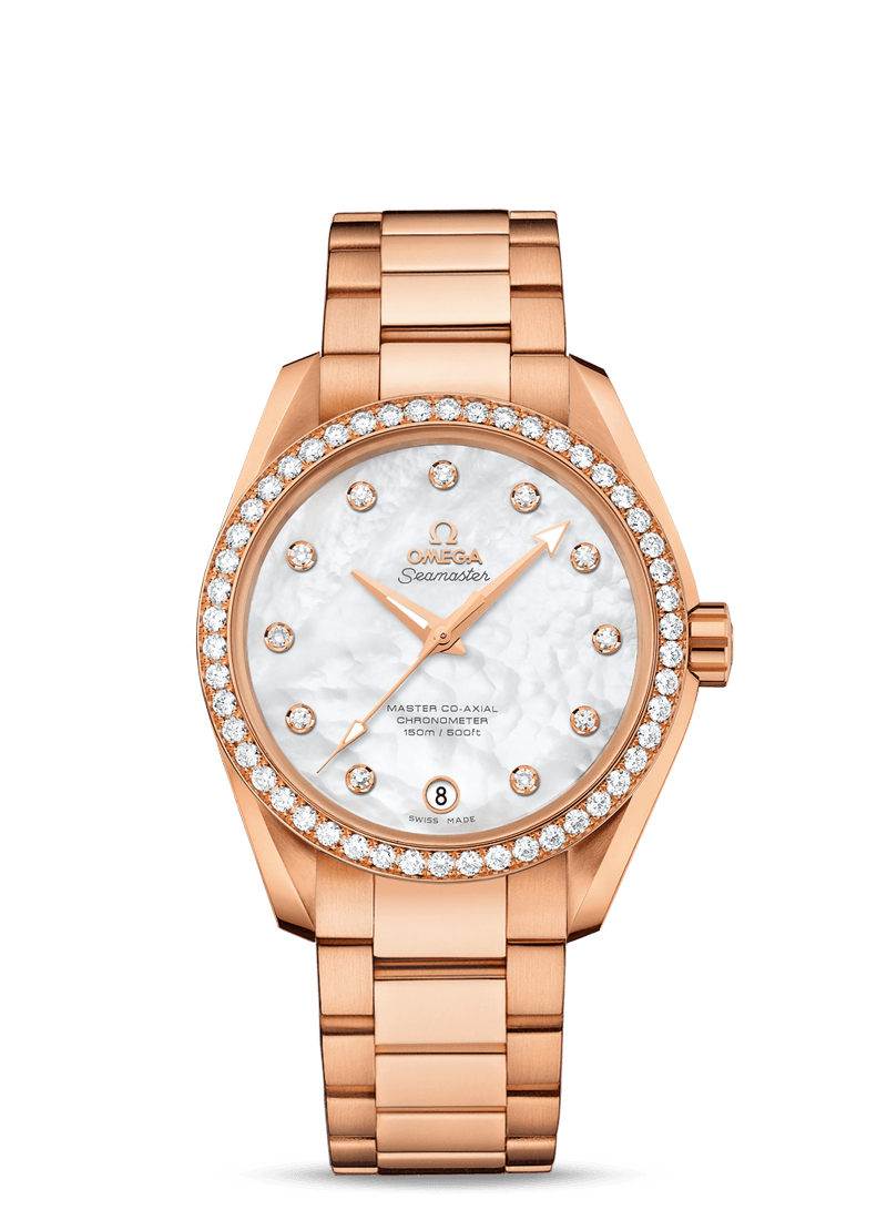 AQUA TERRA 150 M OMEGA MASTER CO-AXIAL LADIES' 38.5 MM
 
 Red gold on red gold