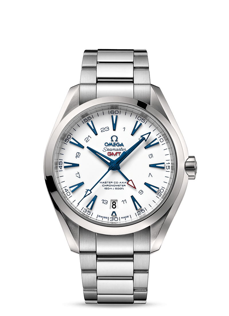 AQUA TERRA 150 M OMEGA MASTER CO-AXIAL GMT 43 MM
 
 Titanium on titanium