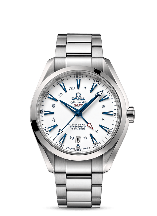 AQUA TERRA 150 M OMEGA MASTER CO-AXIAL GMT 43 MM
 
 Titanium on titanium