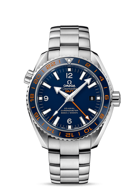 PLANET OCEAN 600 M OMEGA CO-AXIAL GMT 43.5 MM
 
 Steel on steel