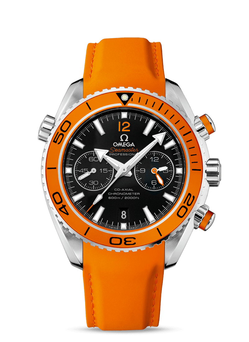 PLANET OCEAN 600 M OMEGA CO-AXIAL CHRONOGRAPH 45.5 MM
 
 Steel on rubber strap