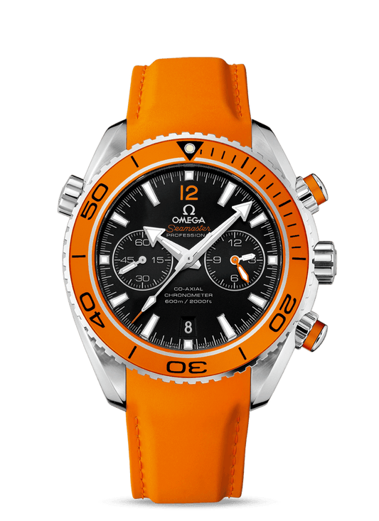 PLANET OCEAN 600 M OMEGA CO-AXIAL CHRONOGRAPH 45.5 MM
 
 Steel on rubber strap