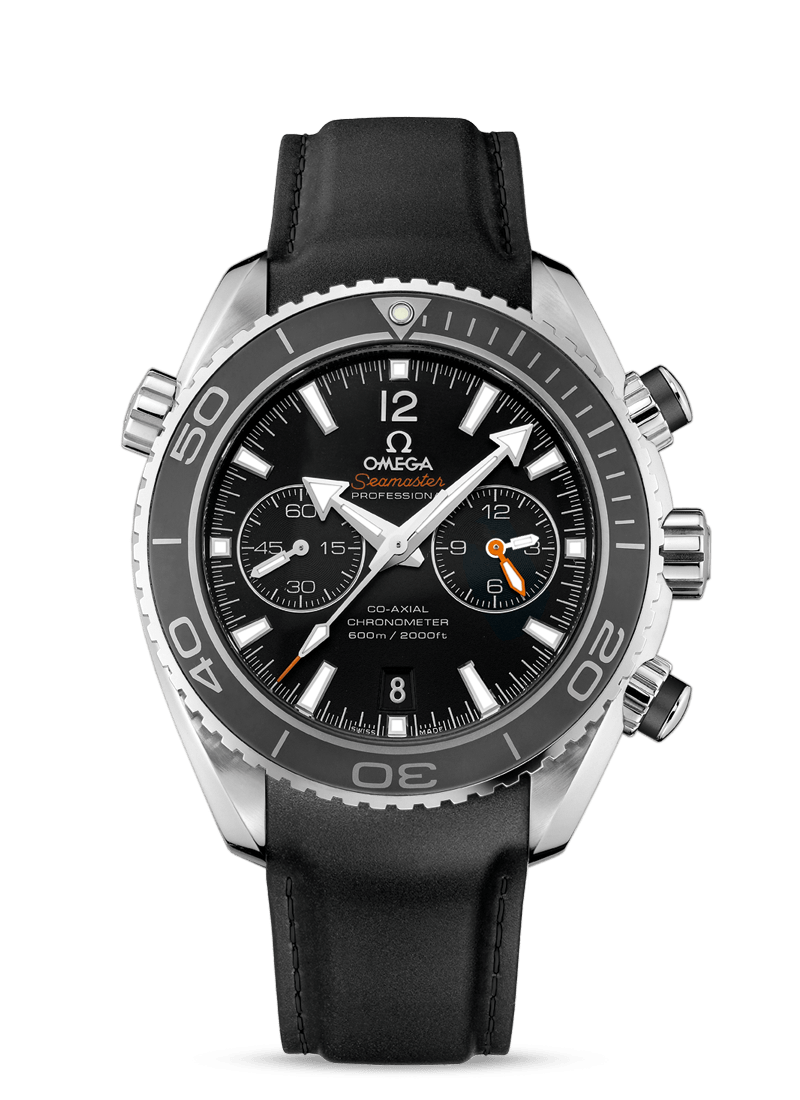 PLANET OCEAN 600 M OMEGA CO-AXIAL CHRONOGRAPH 45.5 MM
 
 Steel on rubber strap