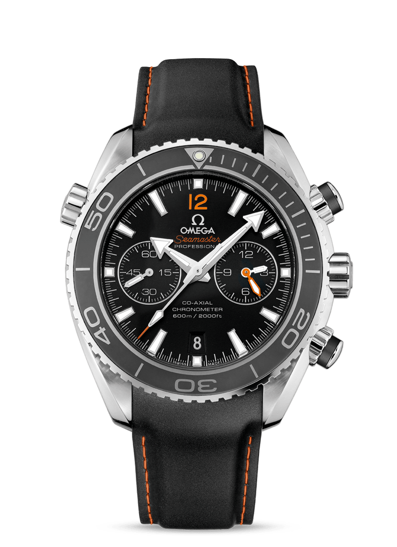 PLANET OCEAN 600 M OMEGA CO-AXIAL CHRONOGRAPH 45.5 MM
 
 Steel on rubber strap