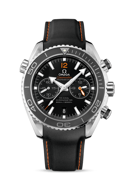 PLANET OCEAN 600 M OMEGA CO-AXIAL CHRONOGRAPH 45.5 MM
 
 Steel on rubber strap