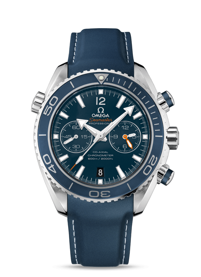 PLANET OCEAN 600 M OMEGA CO-AXIAL CHRONOGRAPH 45.5 MM
 
 Titanium on rubber strap