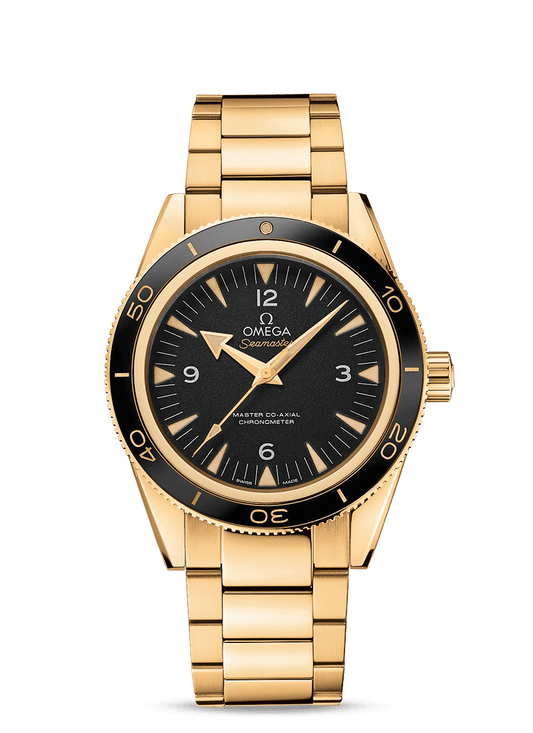 SEAMASTER 300 OMEGA MASTER CO-AXIAL 41 MM
 
 Yellow gold on yellow gold