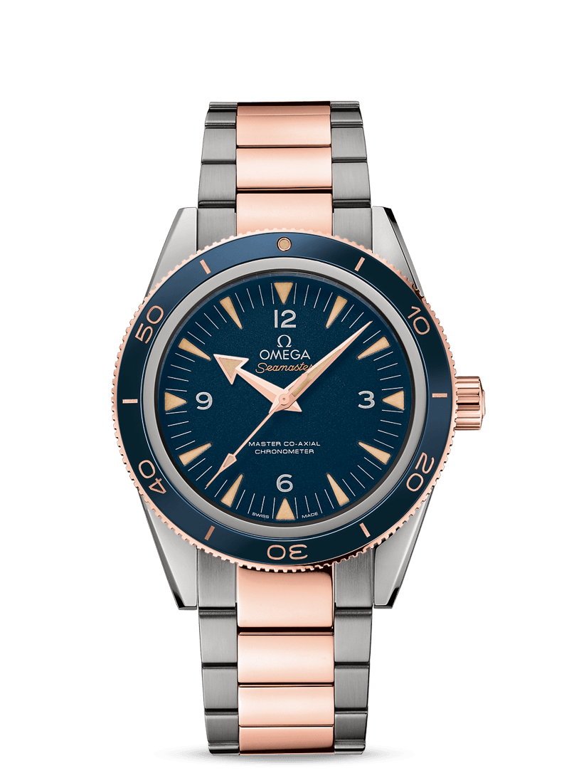 SEAMASTER 300 OMEGA MASTER CO-AXIAL 41 MM
 
 Titanium - Sedna Gold on Titanium - Sedna Gold