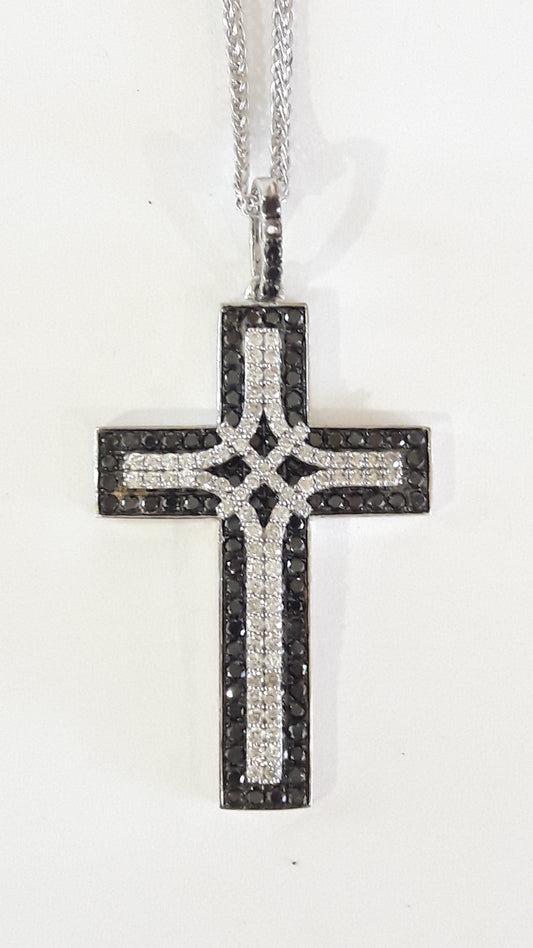 Cross Pendant with Diamonds