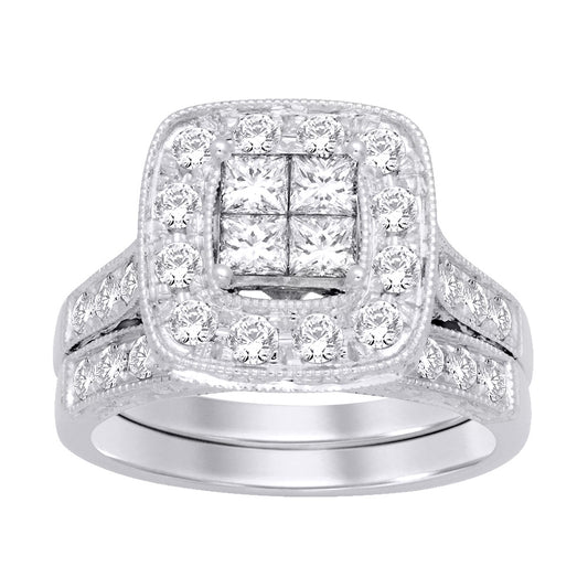 14K 14K White Gold 1 ct.tw. Diamond Bridal Ring