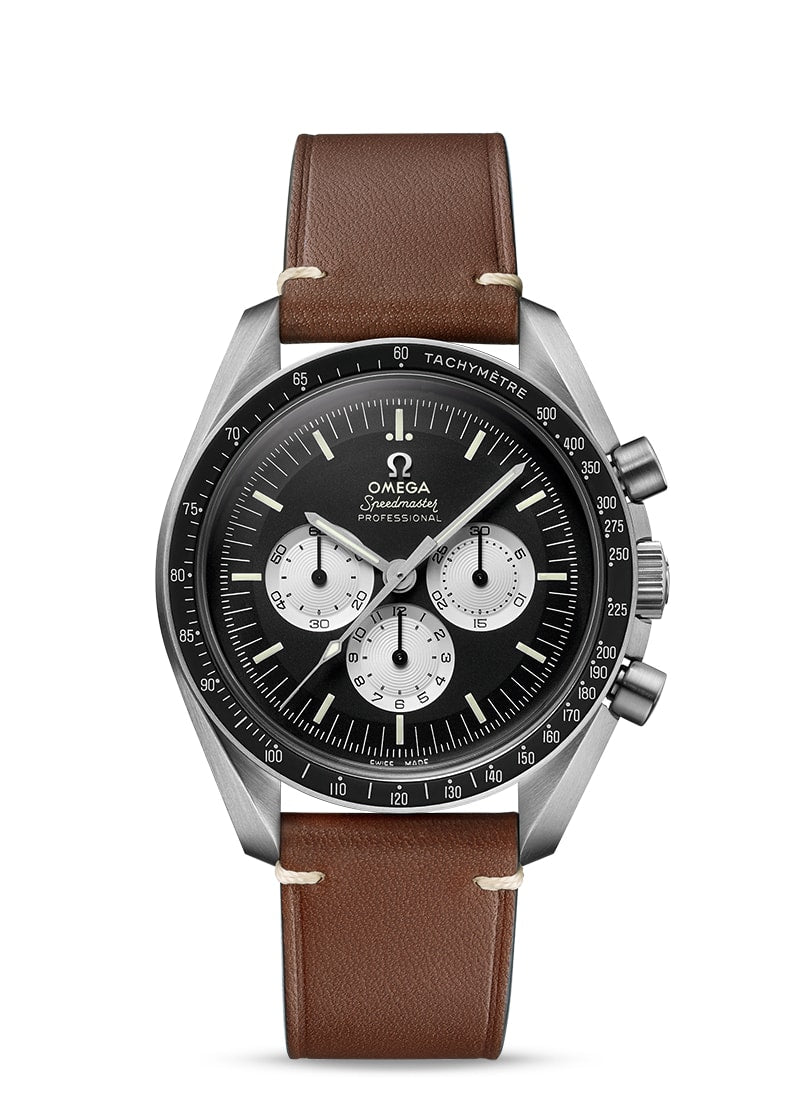 MOONWATCH ANNIVERSARY LIMITED SERIES
 Speedy Tuesday
 
 Steel on leather strap