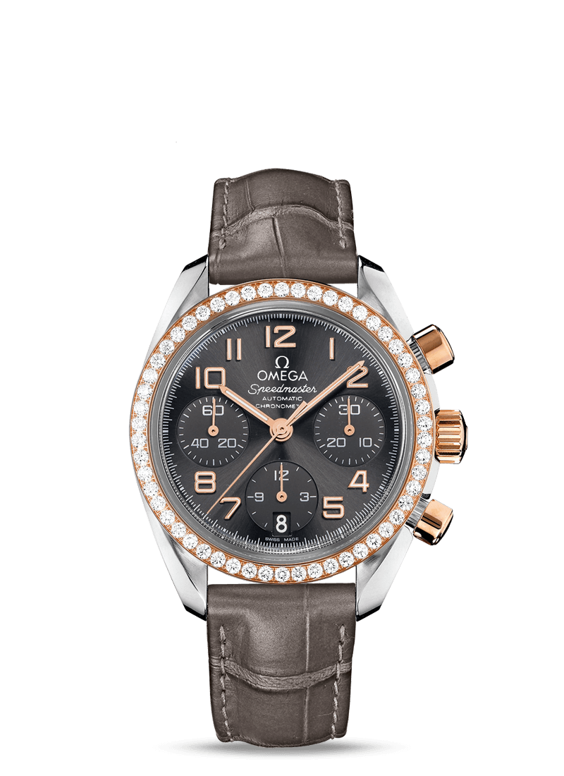 SPEEDMASTER CHRONOGRAPH 38 MM
 
 Steel on leather strap