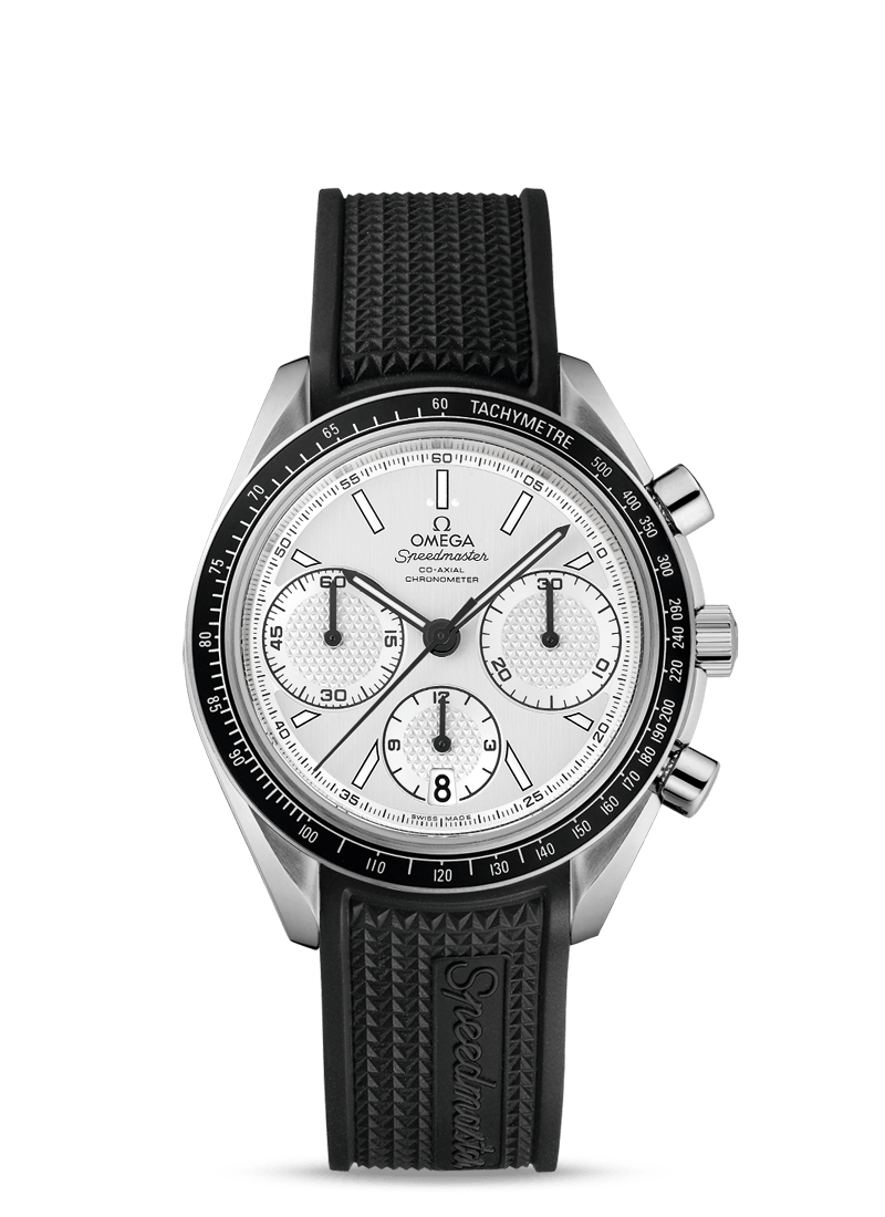 RACING CO-AXIAL CHRONOGRAPH 40 MM
 
 Steel on rubber strap