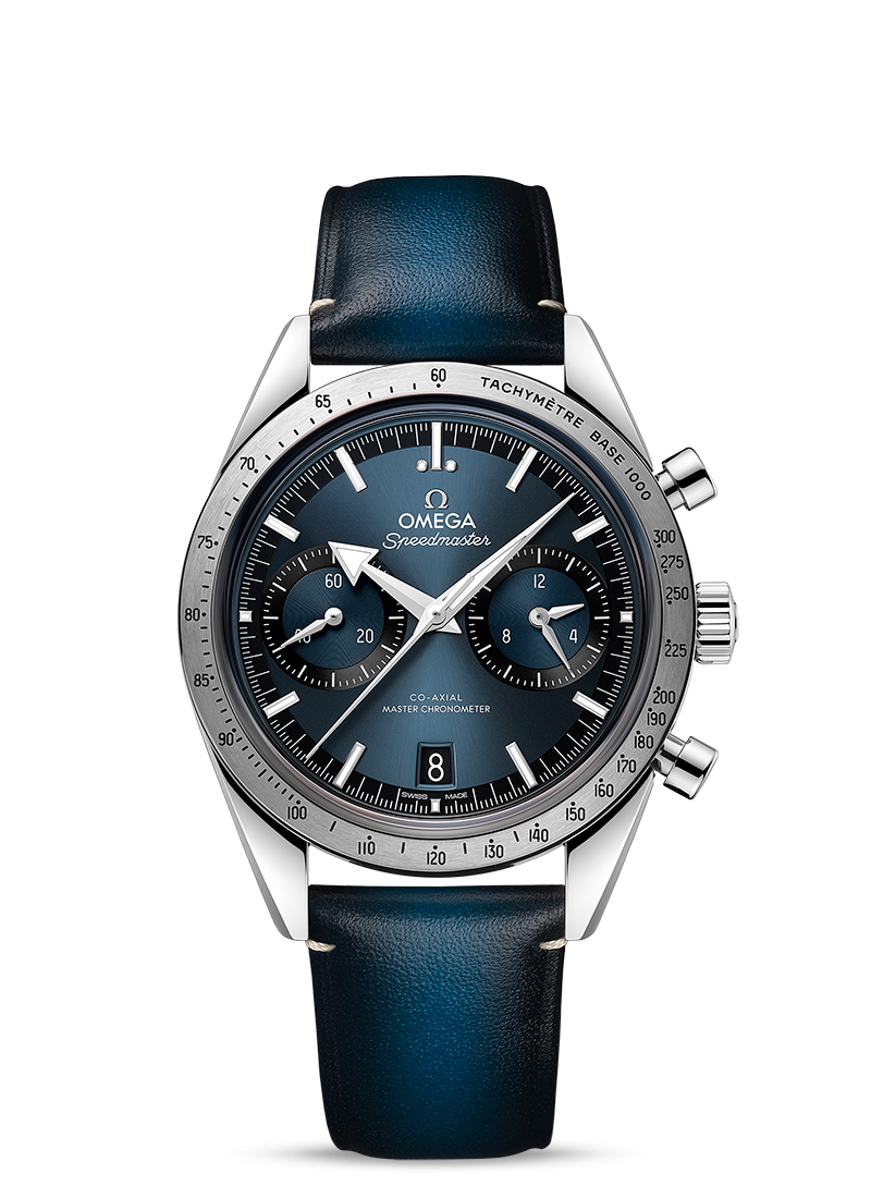 SPEEDMASTER '57
CO‑AXIAL MASTER CHRONOMETER CHRONOGRAPH 40.5 MM
Steel on leather strap