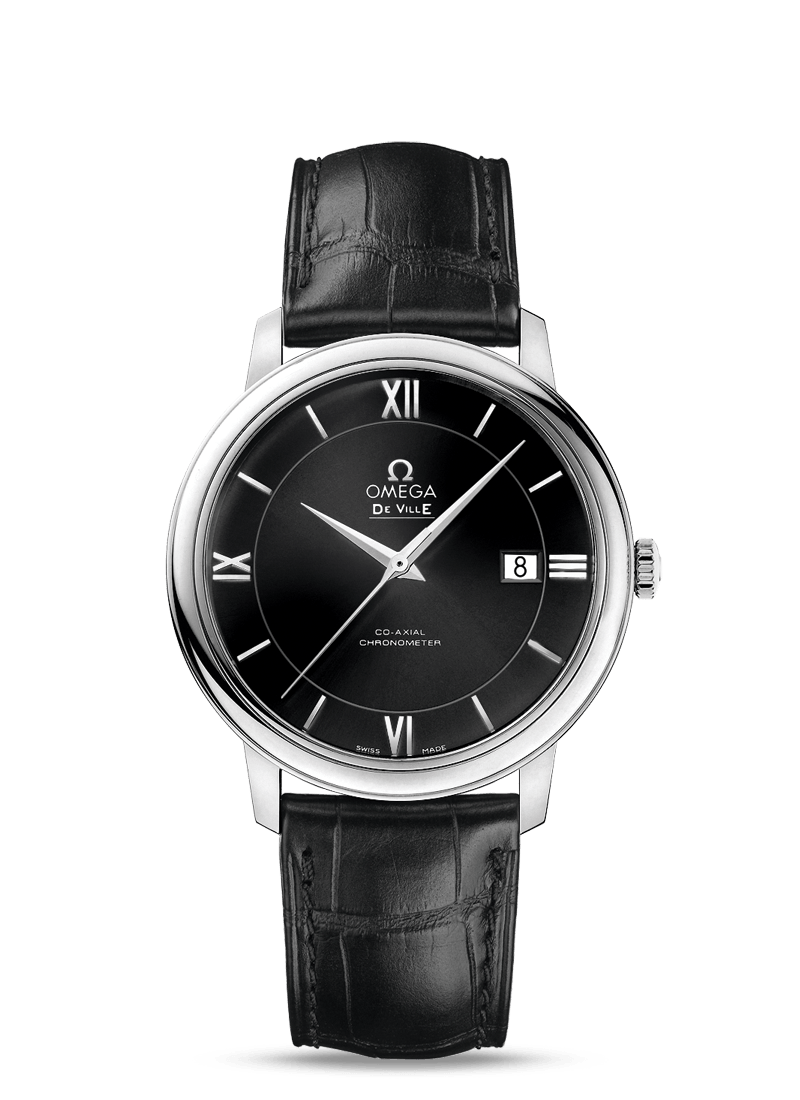 PRESTIGE CO-AXIAL 39.5 MM
 
 Steel on leather strap