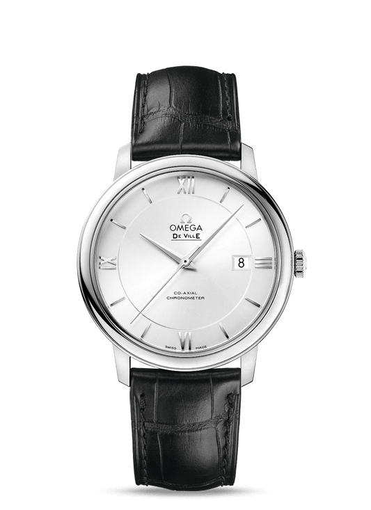 PRESTIGE CO-AXIAL 39.5 MM
 
 Steel on leather strap