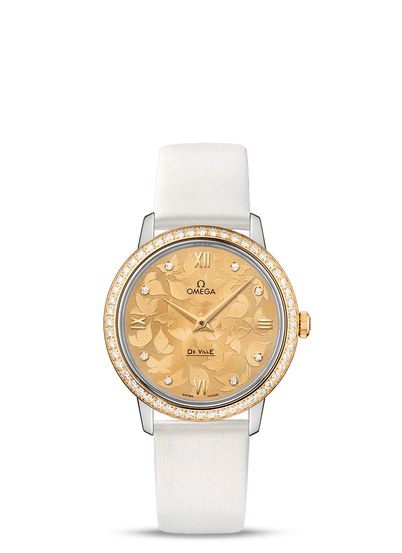 PRESTIGE QUARTZ 32.7 MM
 
 Steel - yellow gold on leather strap