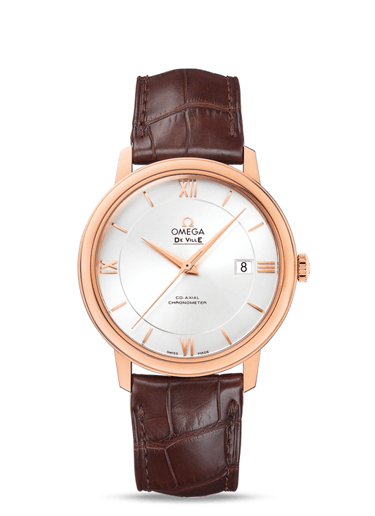 PRESTIGE CO-AXIAL 39.5 MM
 
 Red gold on leather strap