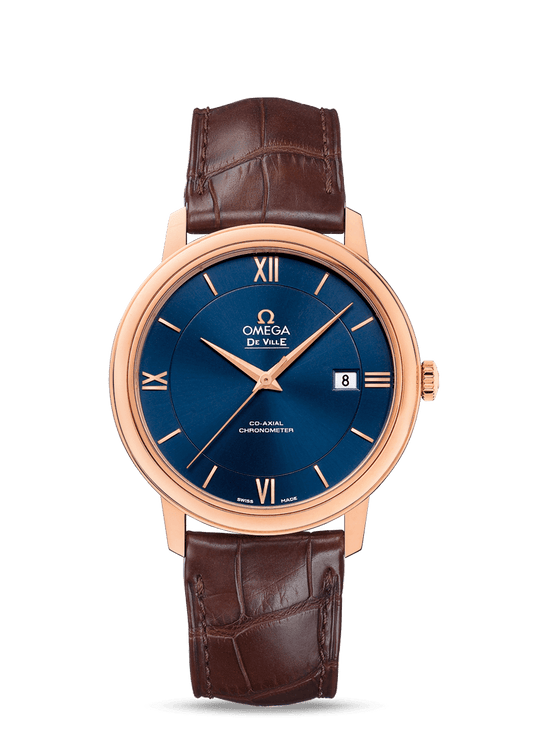 PRESTIGE CO-AXIAL 39.5 MM
 
 Red gold on leather strap