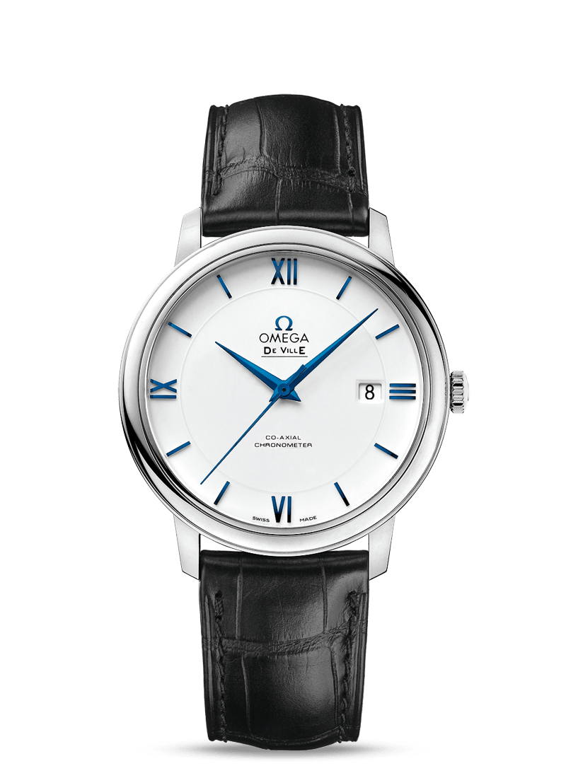 PRESTIGE CO-AXIAL 39.5 MM
 
 White gold on leather strap