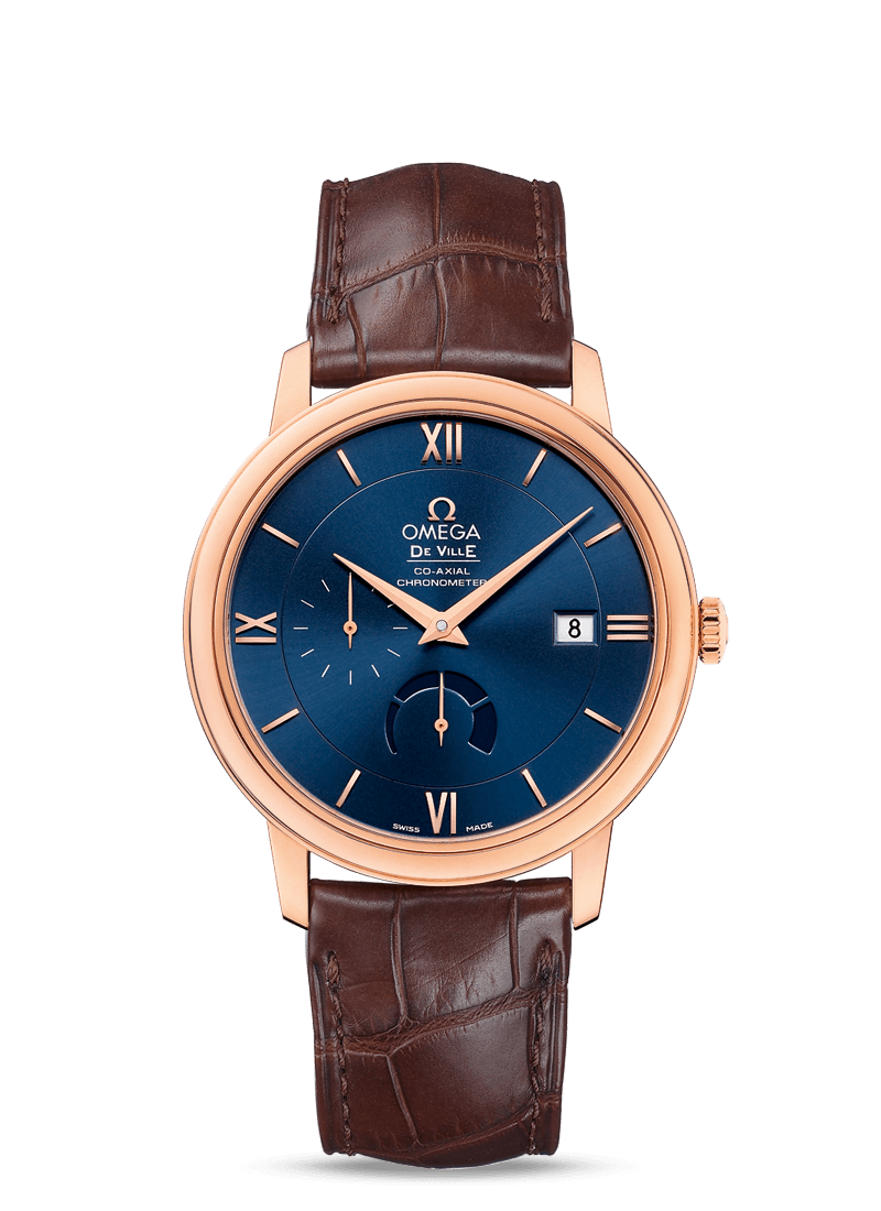 PRESTIGE CO-AXIAL POWER RESERVE 39.5 MM
 
 Red gold on leather strap