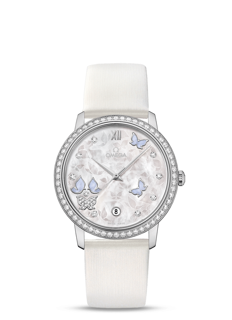 PRESTIGE CO-AXIAL 36.8 MM
 
 White gold on leather strap