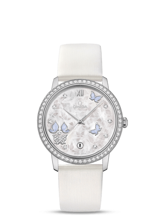 PRESTIGE CO-AXIAL 36.8 MM
 
 White gold on leather strap