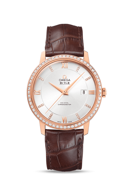 PRESTIGE CO-AXIAL 39.5 MM
 
 Red gold on leather strap