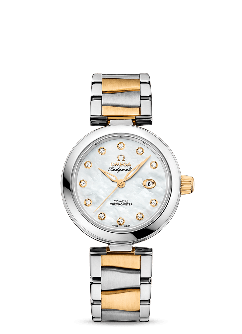 LADYMATIC OMEGA CO-AXIAL 34 MM
 
 Steel - yellow gold on Steel - yellow gold