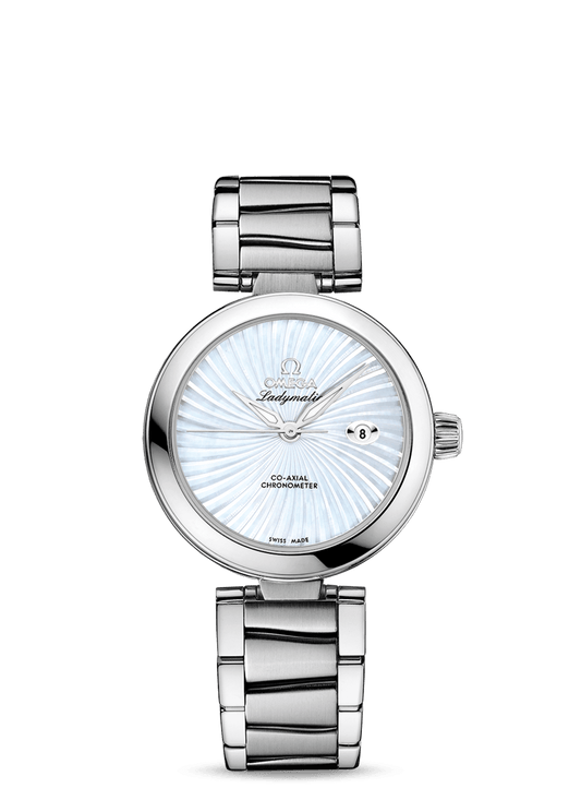 LADYMATIC OMEGA CO-AXIAL 34 MM
 
 Steel on steel