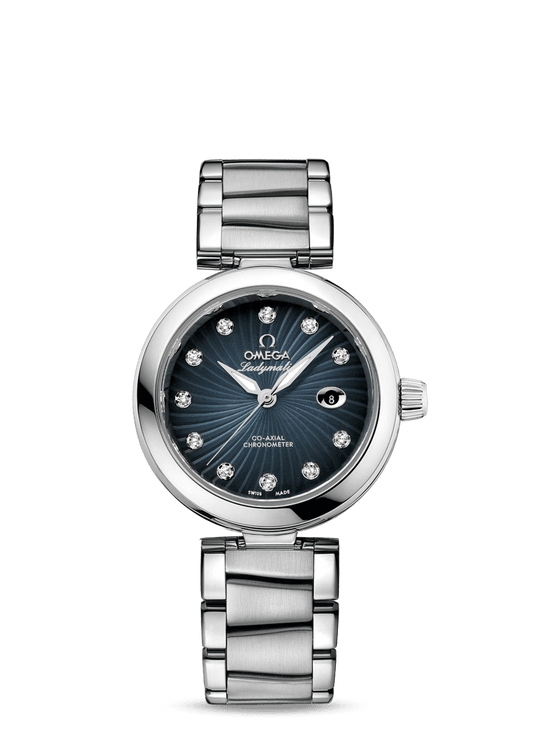 LADYMATIC OMEGA CO-AXIAL 34 MM
 
 Steel on steel