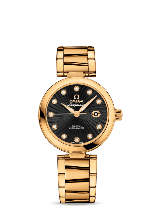 LADYMATIC OMEGA CO-AXIAL 34 MM
 
 Yellow gold on yellow gold