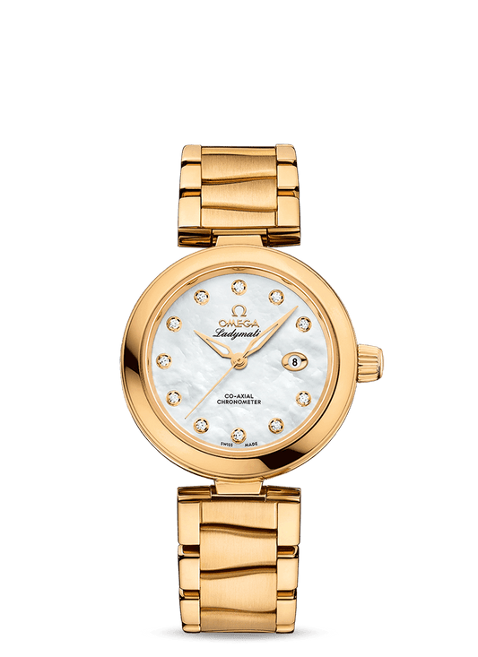 LADYMATIC OMEGA CO-AXIAL 34 MM
 
 Yellow gold on yellow gold