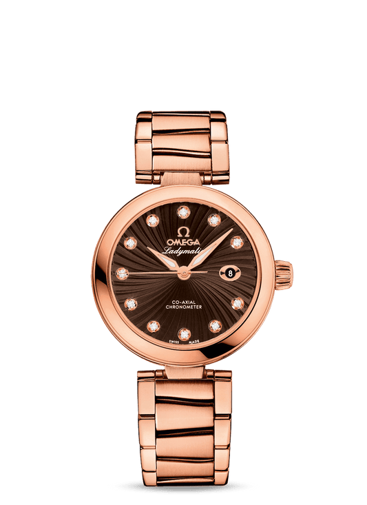 LADYMATIC OMEGA CO-AXIAL 34 MM
 
 Red gold on red gold