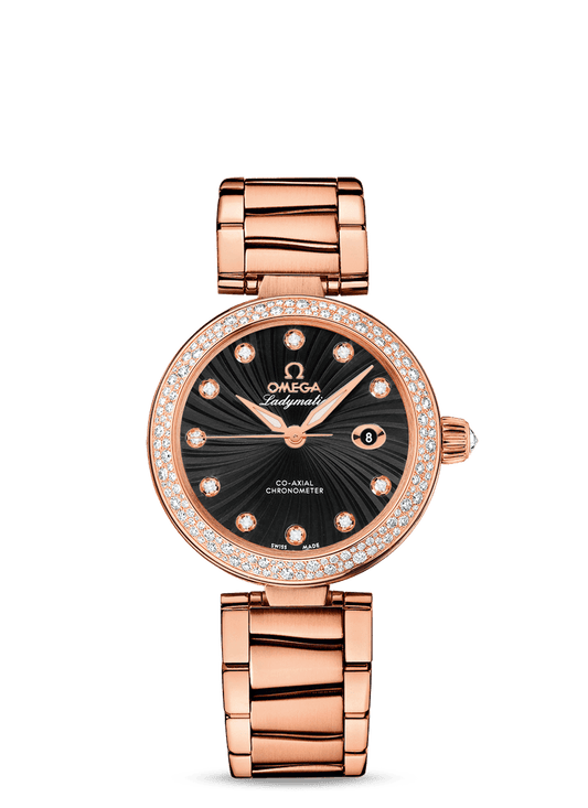 LADYMATIC OMEGA CO-AXIAL 34 MM
 
 Red gold on red gold