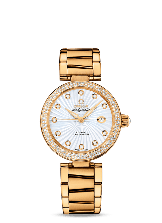 LADYMATIC OMEGA CO-AXIAL 34 MM
 
 Yellow gold on yellow gold