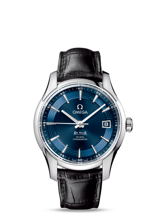 HOUR VISION OMEGA CO-AXIAL 41 MM
 
 Steel on leather strap