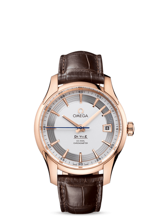 HOUR VISION OMEGA CO-AXIAL 41 MM
 
 Red gold on leather strap