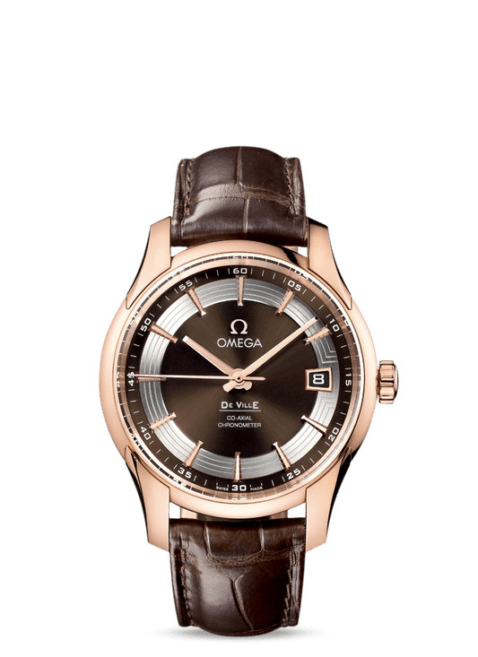 HOUR VISION OMEGA CO-AXIAL 41 MM
 
 Red gold on leather strap