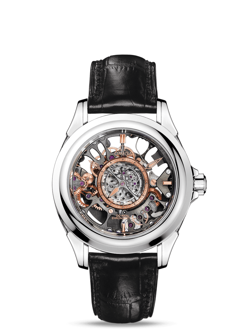 TOURBILLON CO-AXIAL LIMITED EDITION 38.7 MM
 
 Platinum on leather strap