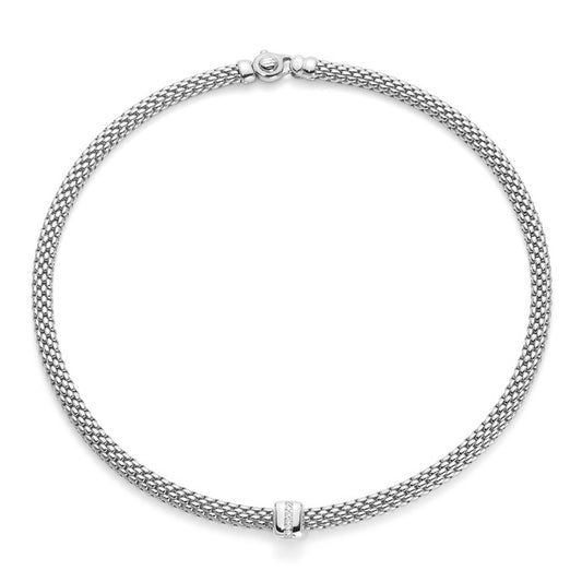 Fope Flex-It Vendome 18ct White Gold Diamond Set Necklace