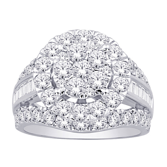 14K White Gold 2 ct.tw. Diamond Fashion Ring